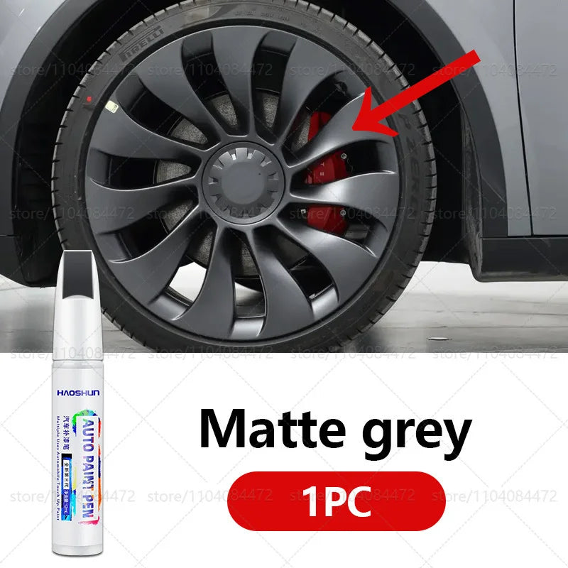 Tesla Wheel Scratch Repair Pen | Matte Black Dark Gun Gray Silver Multiple Colors Paint Pen MyPetiteCar.com