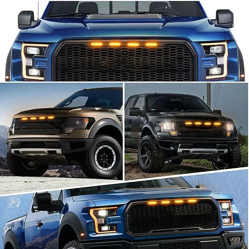 Universal LED Car Front Grille Lights | Eagle Eye Lamp with Harness for Pickup, Off-Road, SUV, Ford, Toyota MyPetiteCar.com