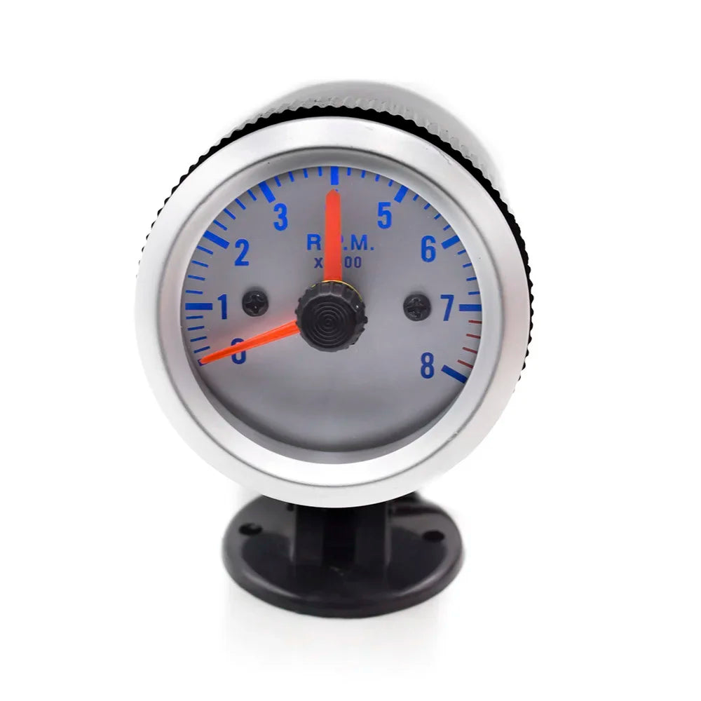 52mm 7-in-1 Car Gauge Set | LED Boost, Water Temp, Oil Pressure & Tachometer