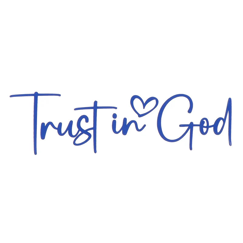 Trust In God Mirror Decal | Car Decals For Women, Christian Faith Vinyl Decal MyPetiteCar.com