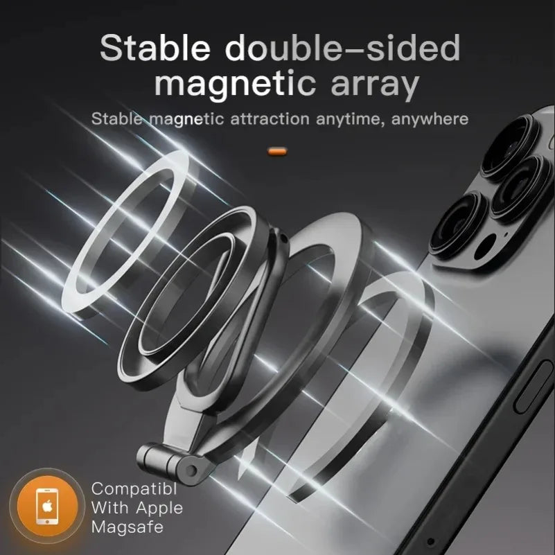 2025 Dual-Mode Phone Grip | Double-Sided Magnetic Ring Stand and Kickstand for MagSafe MyPetiteCar.com