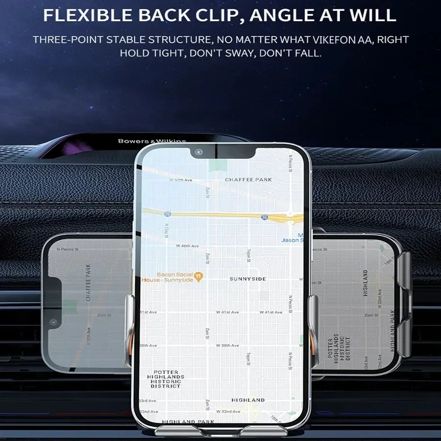 Car Wireless Charger Magnetic Auto Car Mount Phone Holder | Fast Charging Compatible with iPhone and Samsung MyPetiteCar.com