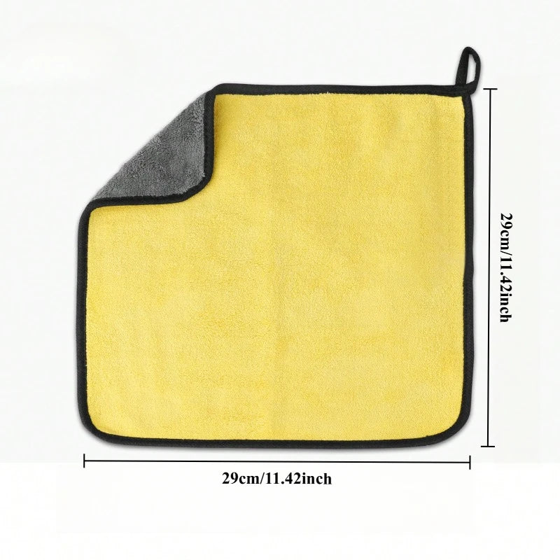 3/5/10Pcs Car Wash Microfiber Towel | High Absorbency Car Cleaning Drying Cloth MyPetiteCar.com