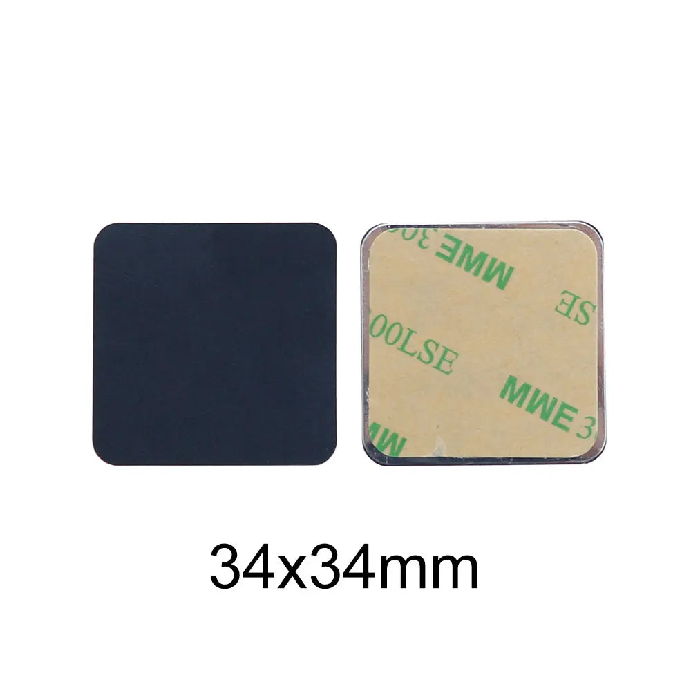 10pcs Black Magnetic Metal Plates for Car Phone Holder | Universal Iron Sheet Disk Sticker Mount MyPetiteCar.com