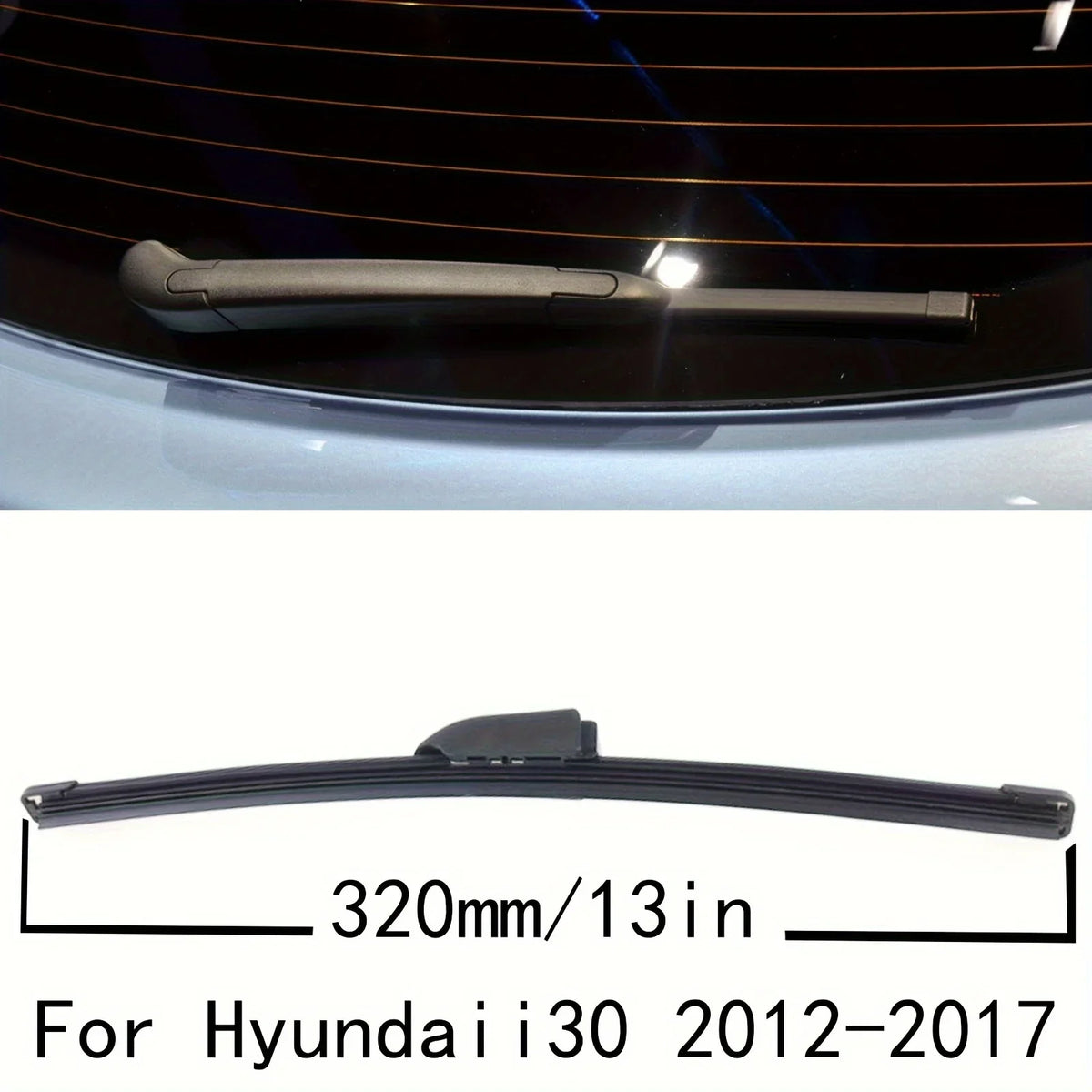 13" Rear Wiper Blade for Hyundai i30 GD Elantra GT 2012-2017 | Direct Fit Replacement MyPetiteCar.com