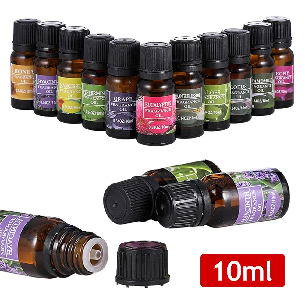 10ml Car Perfume Refill Air Freshener | Natural Plant Essential Oil Aroma Diffuser