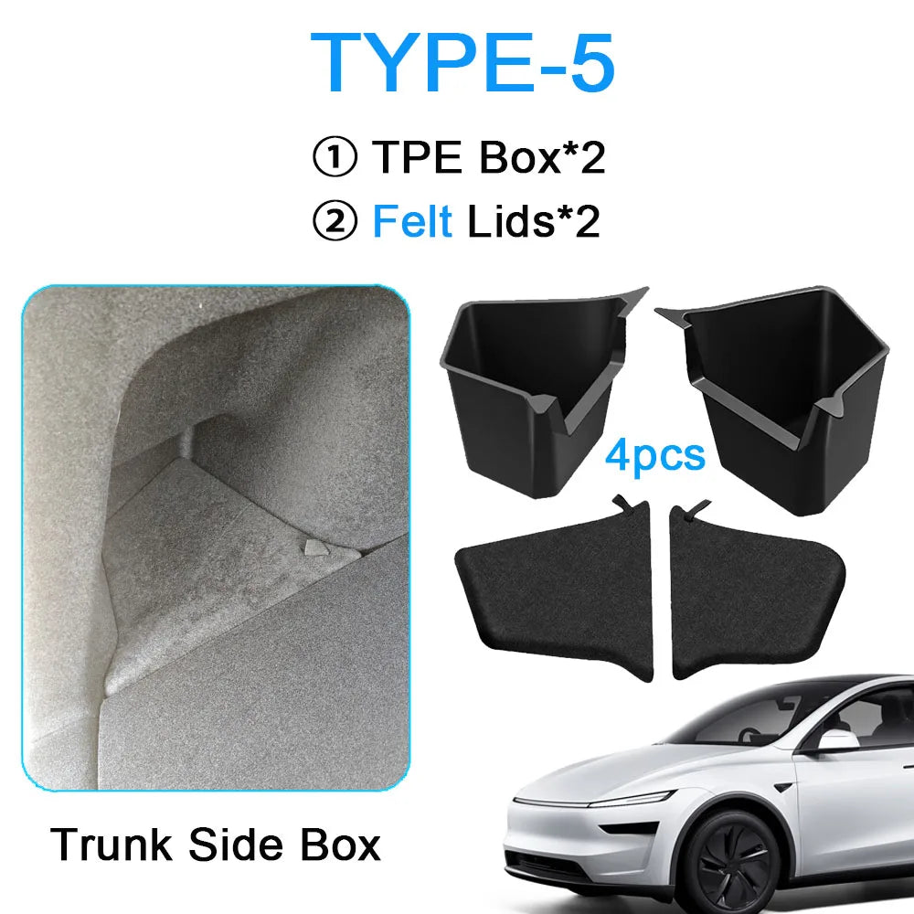Trunk Side Storage Box for Tesla Model Y Juniper 2025 | TPE MyPetiteCar.com