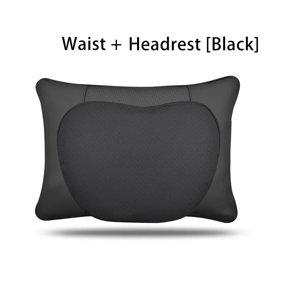 Tesla Model 3/Y Juniper Neck Pillow | Nappa Leather Memory Foam Headrest MyPetiteCar.com