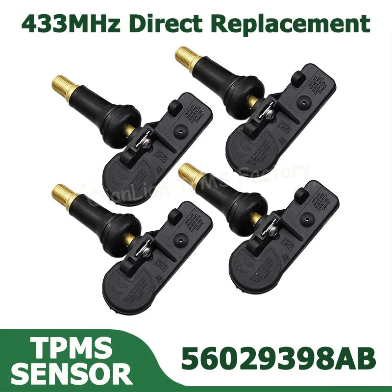 433MHz TPMS Sensor for Jeep Wrangler Unlimited 2006-2019 | Direct Replacement Tire Pressure Monitoring System