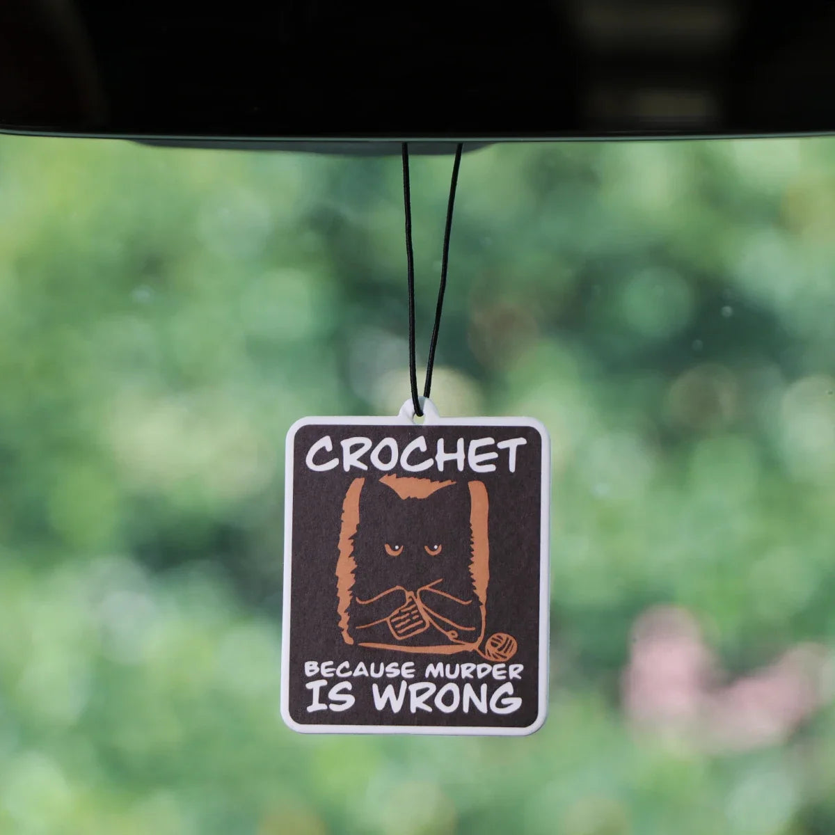 Raccoon Quotes Fragrant Paper Car Air Freshener | Solid Perfume Hanging for Home and Auto