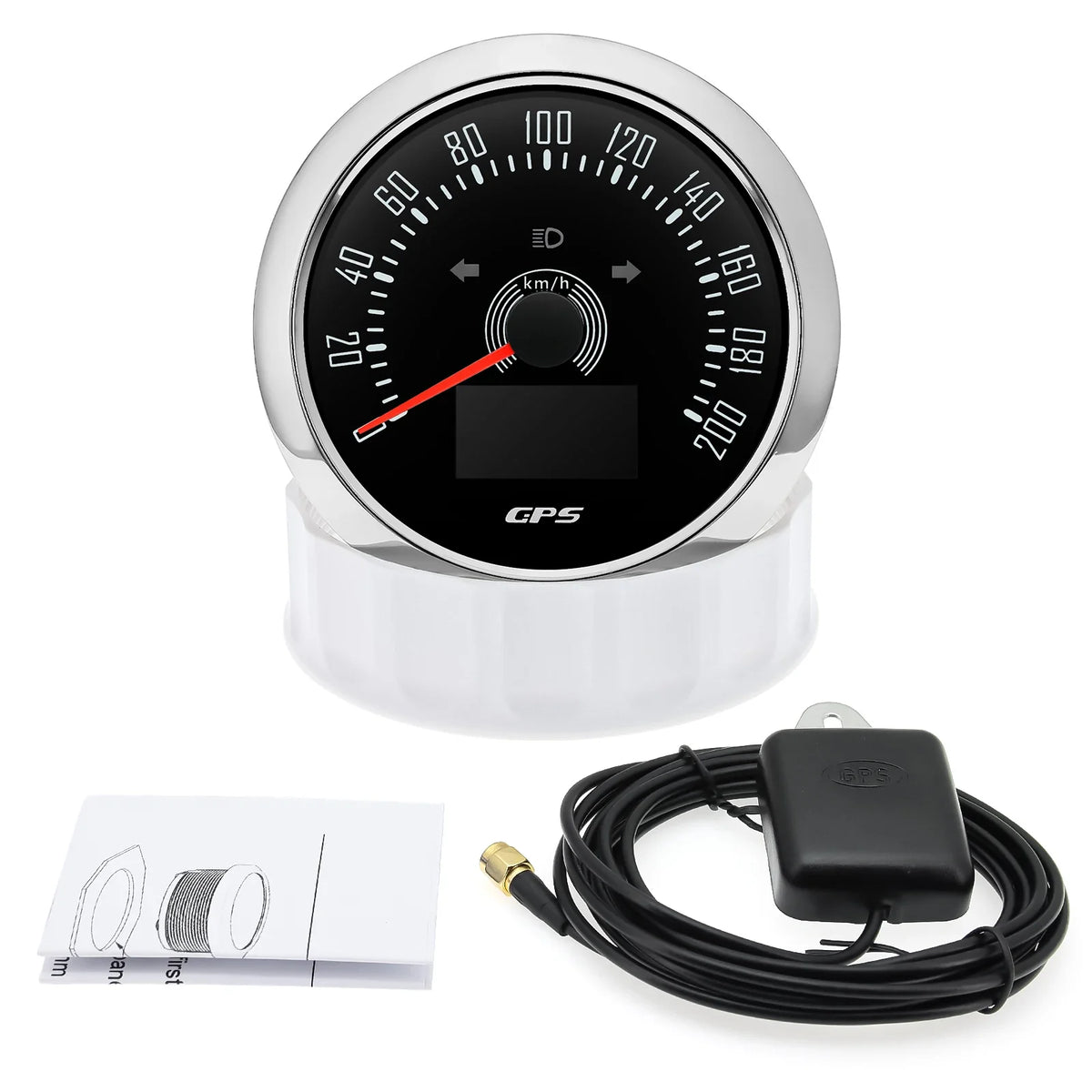 85mm GPS Speedometer 0-160 MPH 0-200 KM/H with 7 Color Backlight | Digital Speed Gauge for Car, Marine, Boat MyPetiteCar.com