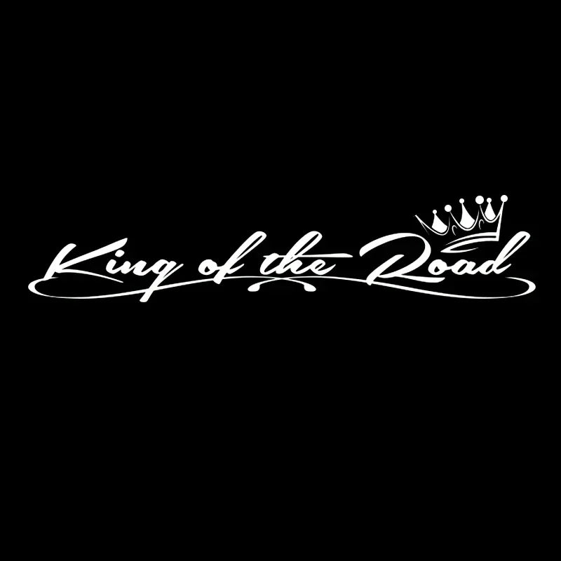Waterproof Die-Cut Vinyl Decal King of the Road Car Sticker