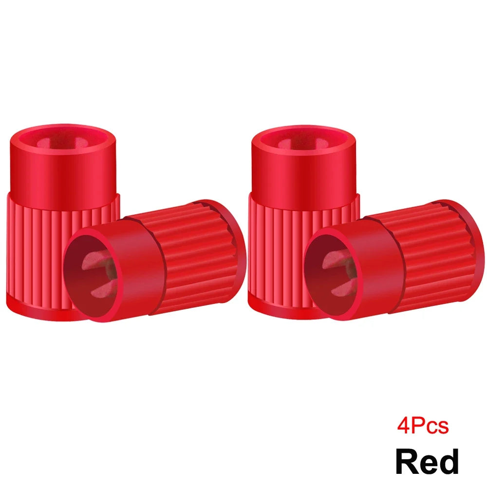 Plastic Tire Valve Caps with Built-in Valve Core Remover | Universal Stem Covers for Cars, Bikes, Trucks MyPetiteCar.com