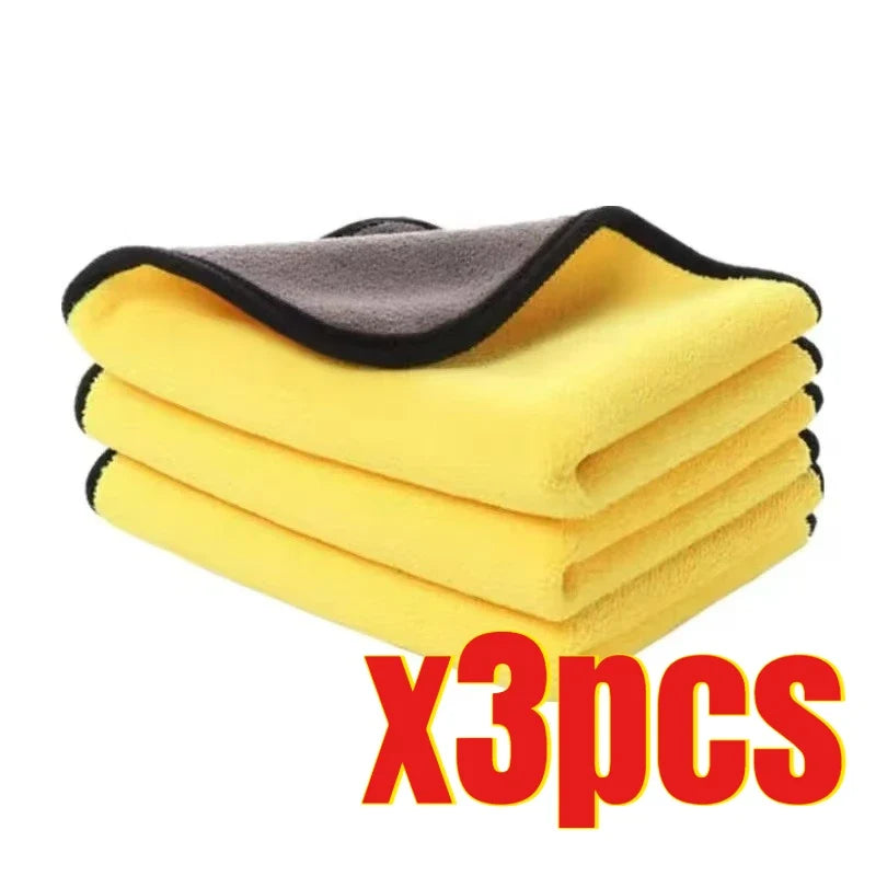 3/5/10Pcs Car Wash Microfiber Towel | High Absorbency Car Cleaning Drying Cloth MyPetiteCar.com