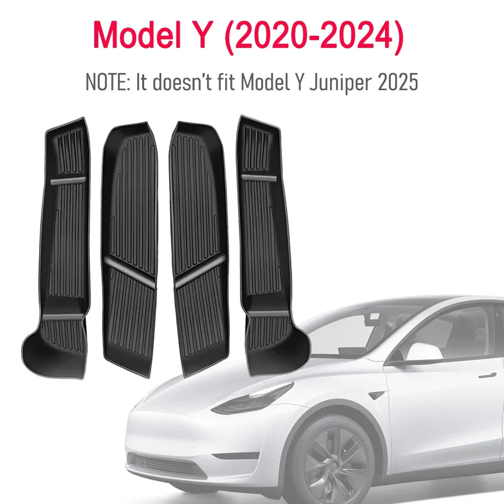 USVOTOV Car Door Side Storage Box | Tesla Model Y 2025 2026 Juniper Model 3 Accessories