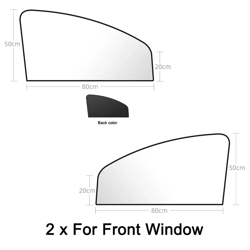 Car Side Window Sun Shade | Magnetic UV Protection Curtains for Privacy and Heat Reduction MyPetiteCar.com