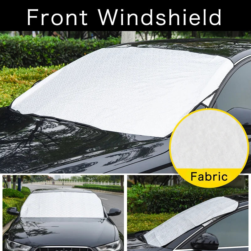 Car Windshield Snow Shield Cover | All-Season Front Window Frost and Sun Protection