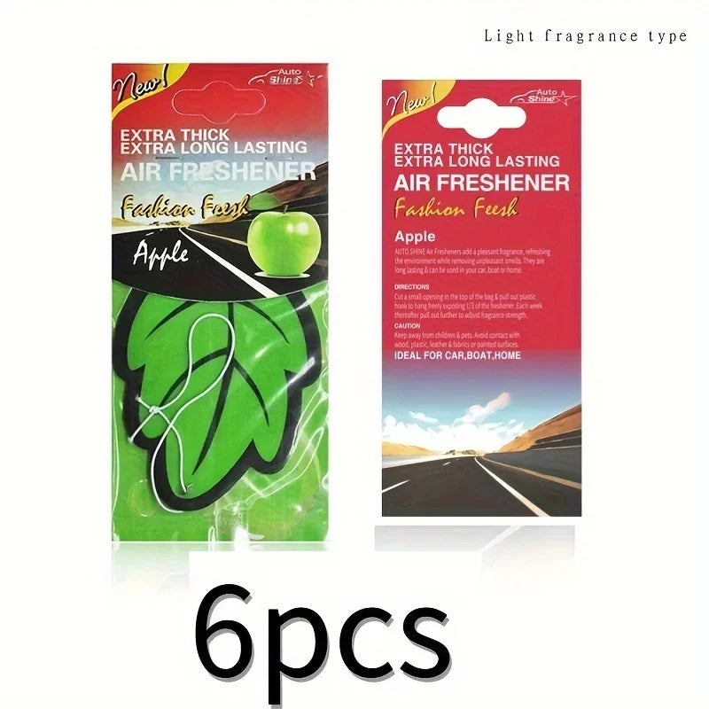 Natural Scented Tea Paper Car Air Freshener | Leaf Shape Hanging Vanilla Perfume MyPetiteCar.com