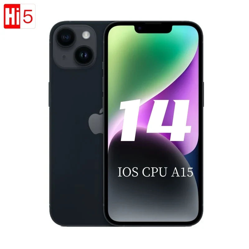 Apple iPhone 14 A15 6.1" Dual eSIM 6GB RAM 128/256 /512GB ROM OLED Face ID NFC iphoen14 5G Original Unlocked Smart Phone