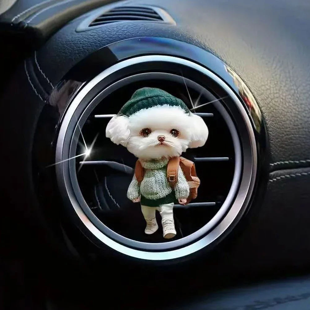 Cartoon Dog Car Air Freshener Vent Clip