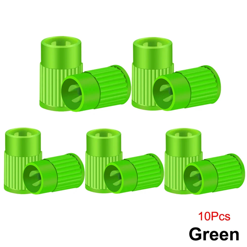Plastic Tire Valve Caps with Built-in Valve Core Remover | Universal Stem Covers for Cars, Bikes, Trucks MyPetiteCar.com