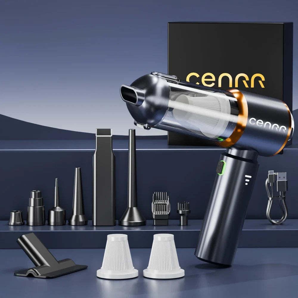 CENRR 998000PA Mini Cordless Car Vacuum Cleaner | Powerful Handheld Blower for Auto & Home MyPetiteCar.com