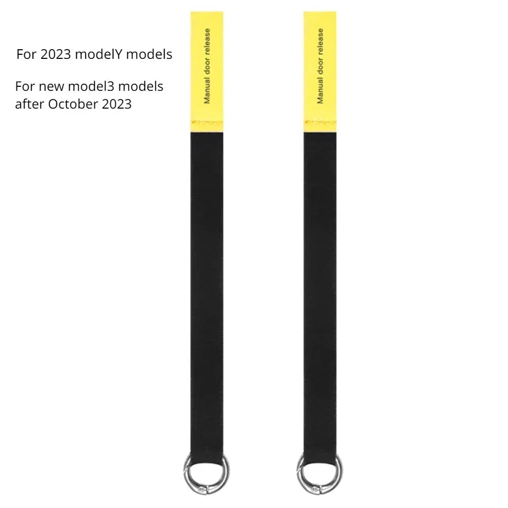 2PCS Car Rear Door Emergency Safety Rope | For Tesla Model 3 Highland 2024 MyPetiteCar.com