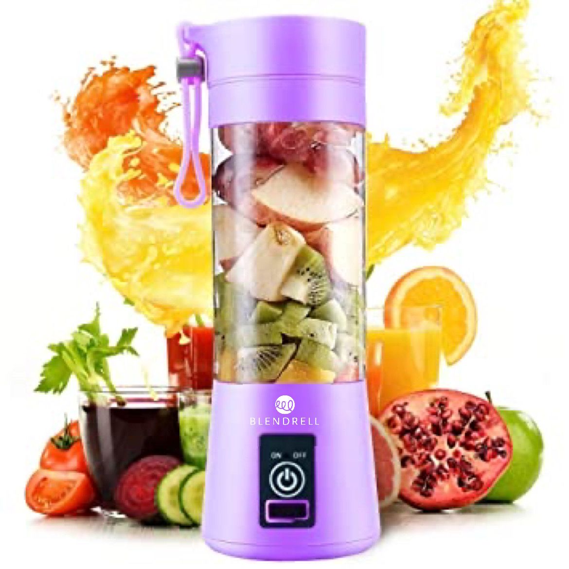 Portable Handheld USB Electric Juice Blender 6 Blades Deluxe Version by Blendrell Perfect portable tool