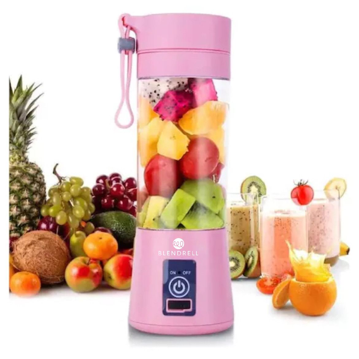 Portable Handheld USB Electric Juice Blender 6 Blades Deluxe Version by Blendrell Perfect portable tool