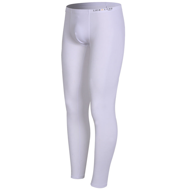 Fashionable Glossy Men's Thermal Pants Long Johns