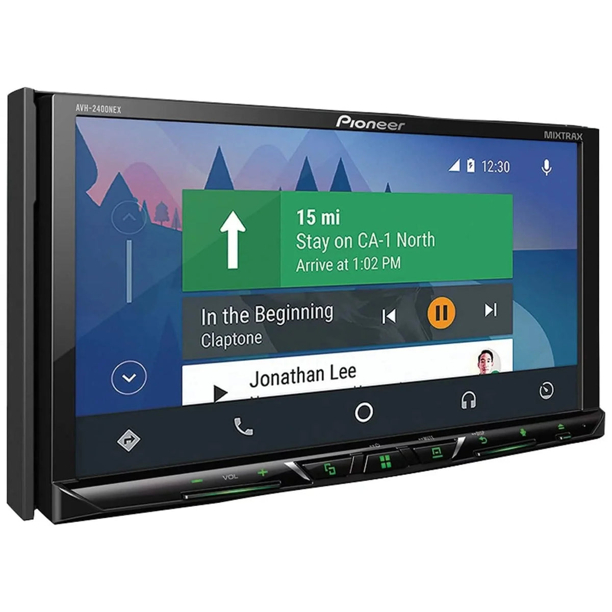 Pioneer AVH-2400NEX 7" Double-DIN In-Dash NEX DVD Receiver With Motorized Display, Bluetooth, Apple Carplay, Android Auto & SiriusXM Ready (Refurbished)