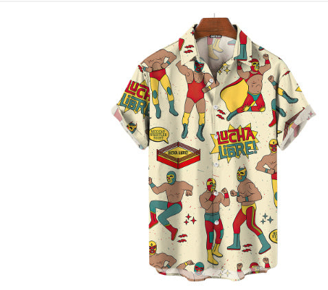 Men's 3D Printed Hawaiian Shirt Summer Vacation