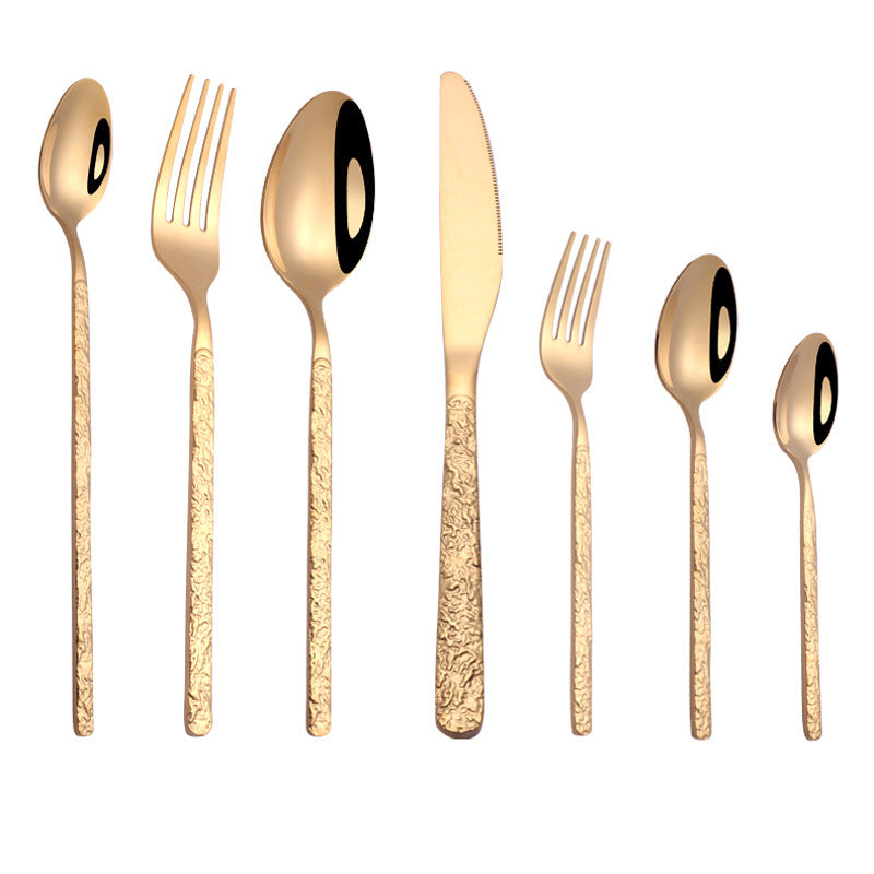 Embossed Handle Steak Cutlery Set