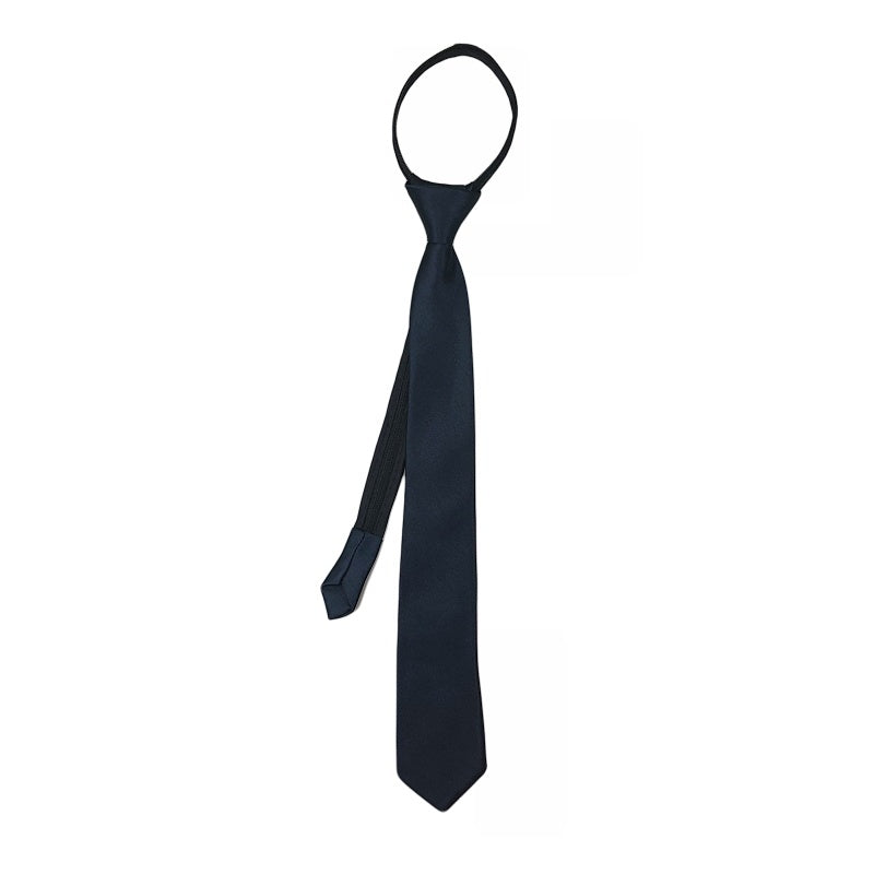 Men's Zipper Korean Style Pure Color Tie