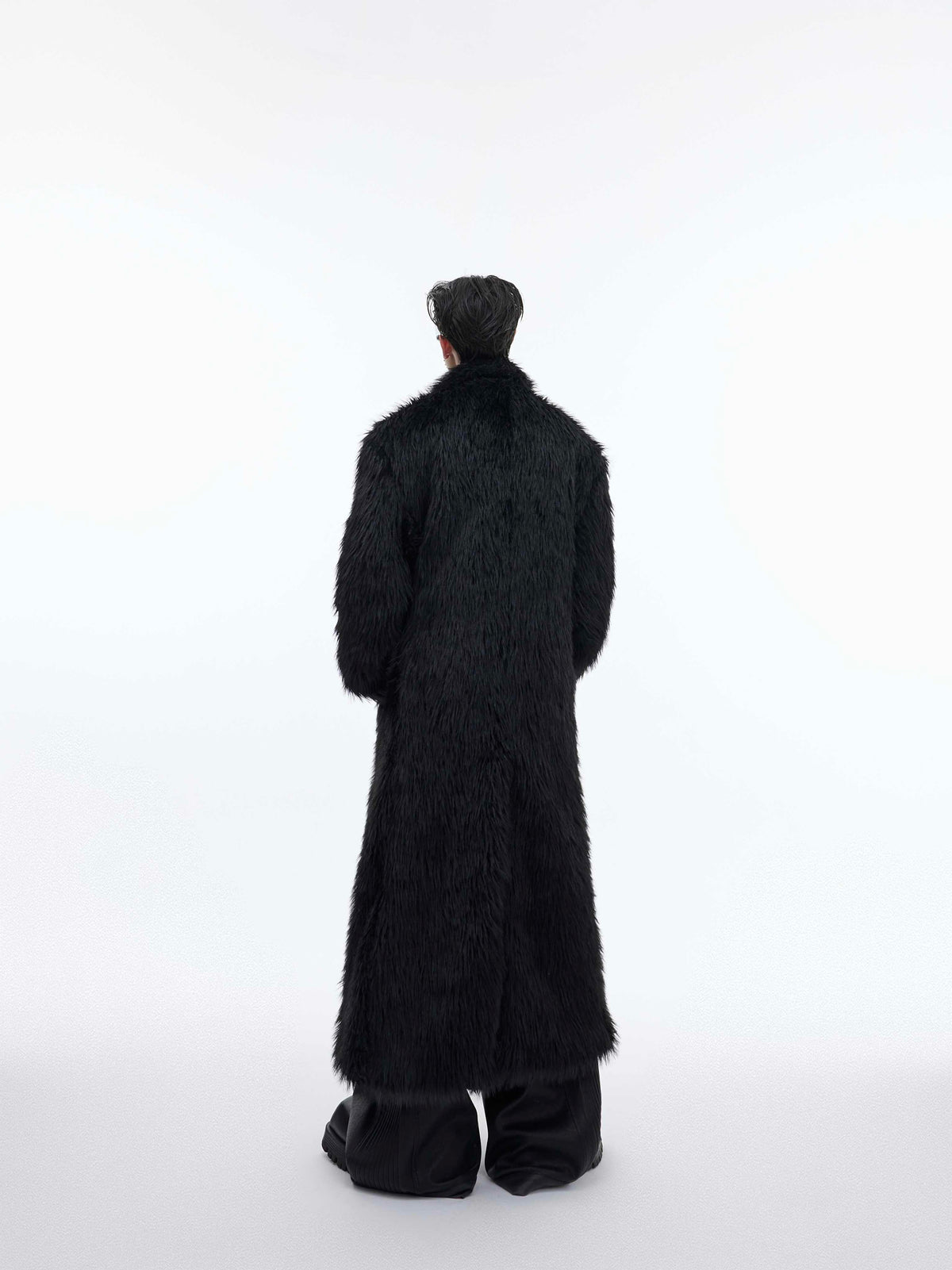 Mink-proof Fur Overcoat Coat Long Below The Knee Plush Trench Coat