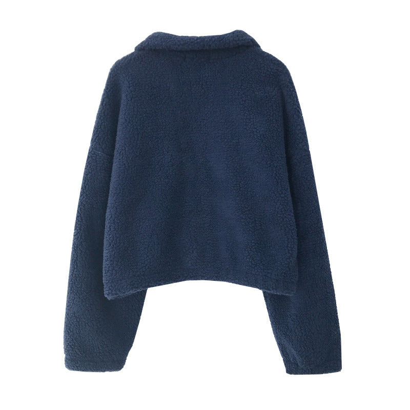 Women's Thermal Faux Fur Zip Cardigan