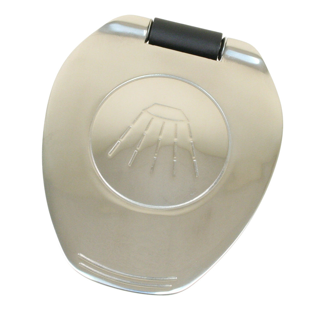 Scandvik Black  SS Recessed Transom Shower Handle/Hose - Vertical/Horizontal Mount - 6 Hose TRAPSKI