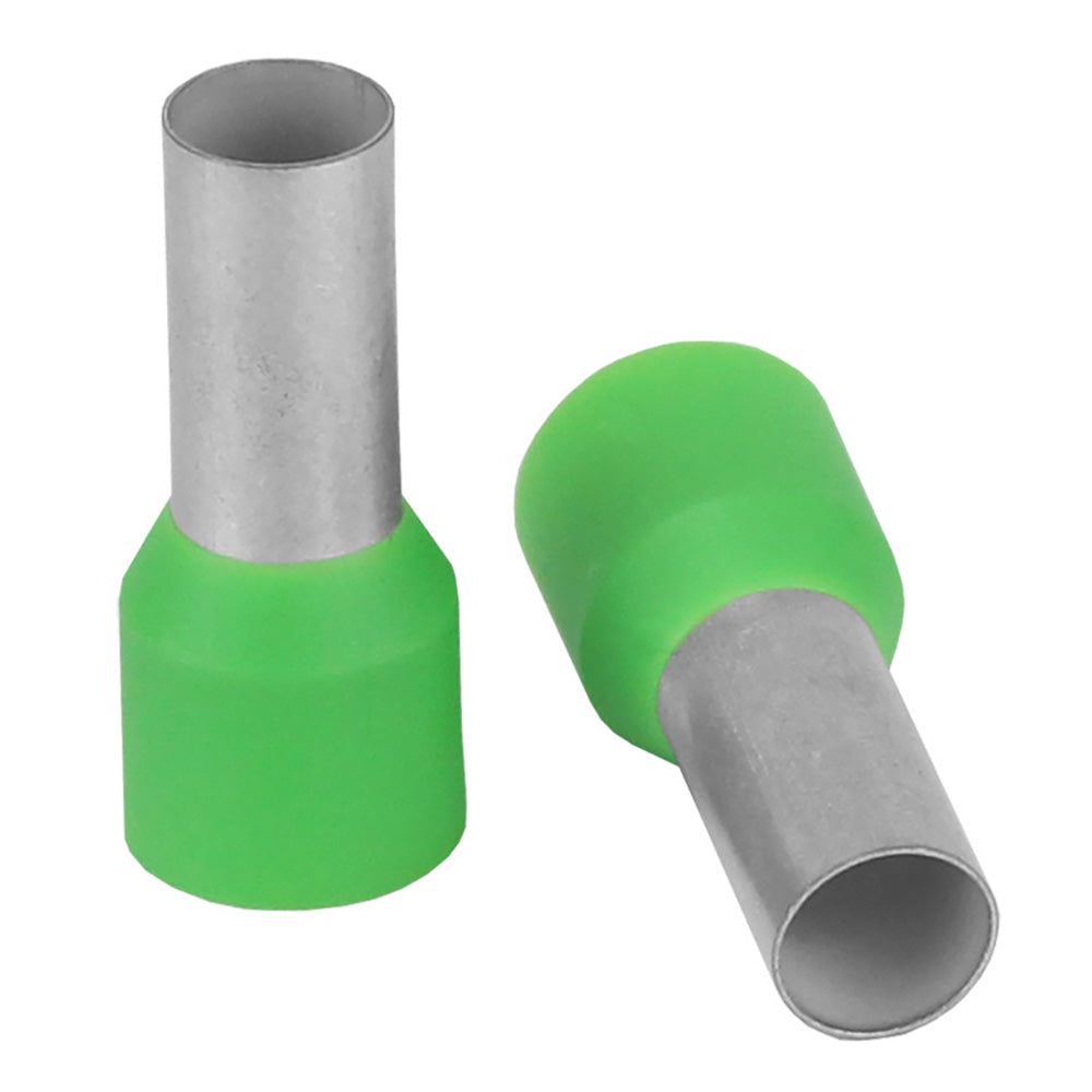 Pacer Green 6 AWG Wire Ferrule - 12mm Length - 10 Pack TRAPSKI