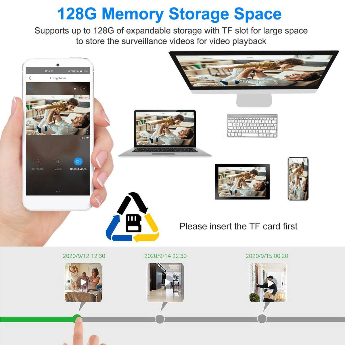 1080P FHD WiFi IP Two-Way Audio Security Surveillance Camera