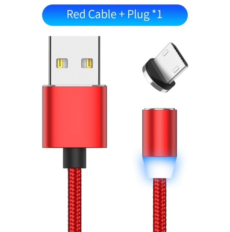 YBD 1m Magnetic LED Charging Cable for Apple