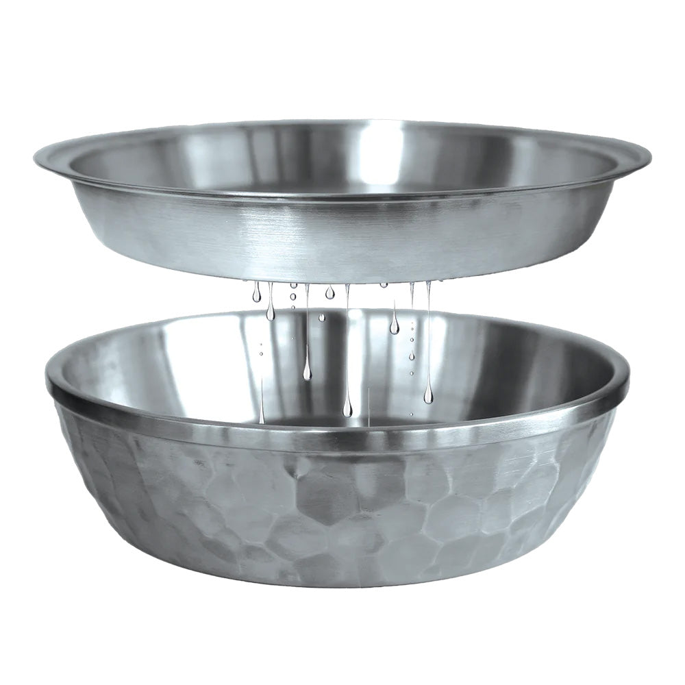 Toadfish Seafood Bowl - 12" - Stainless Steel - 2 Layer Serving Bowl TRAPSKI
