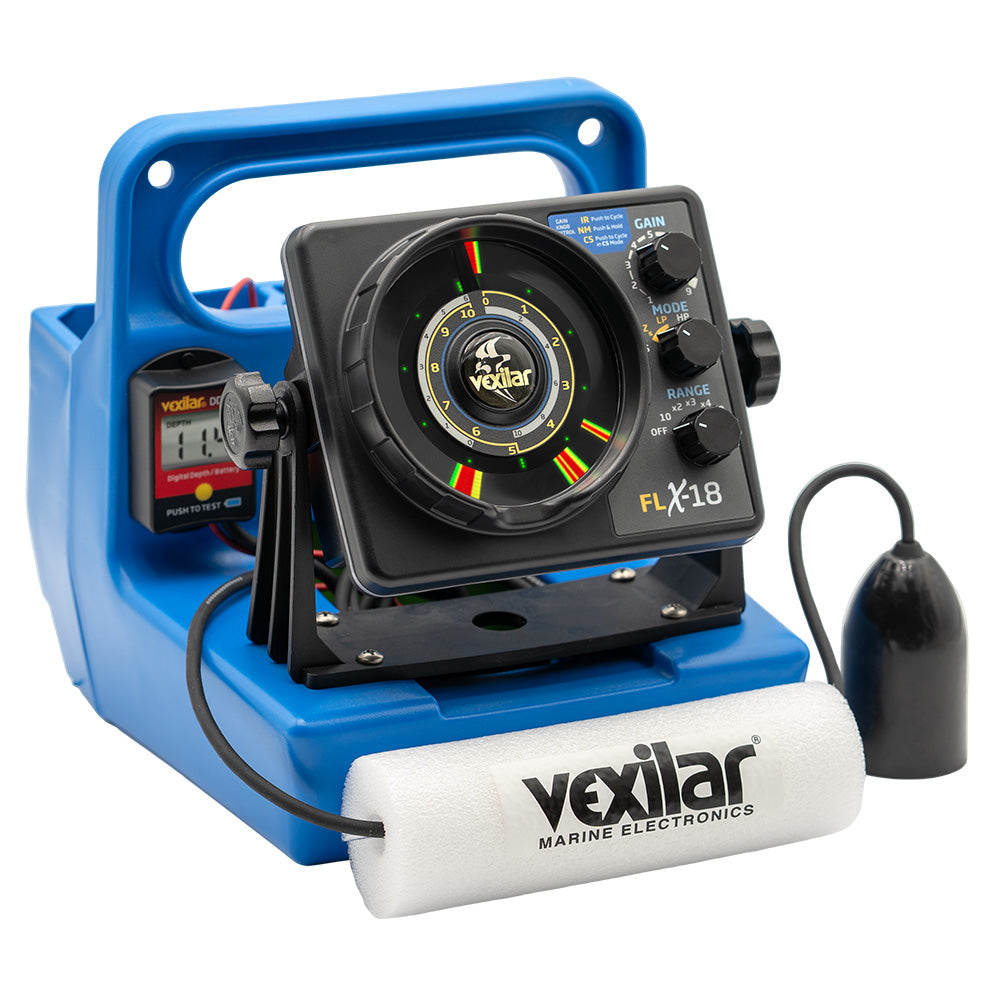 Vexilar FLX-18 Genz Pack w/12 Degree Ice-Ducer  DD-100 TRAPSKI