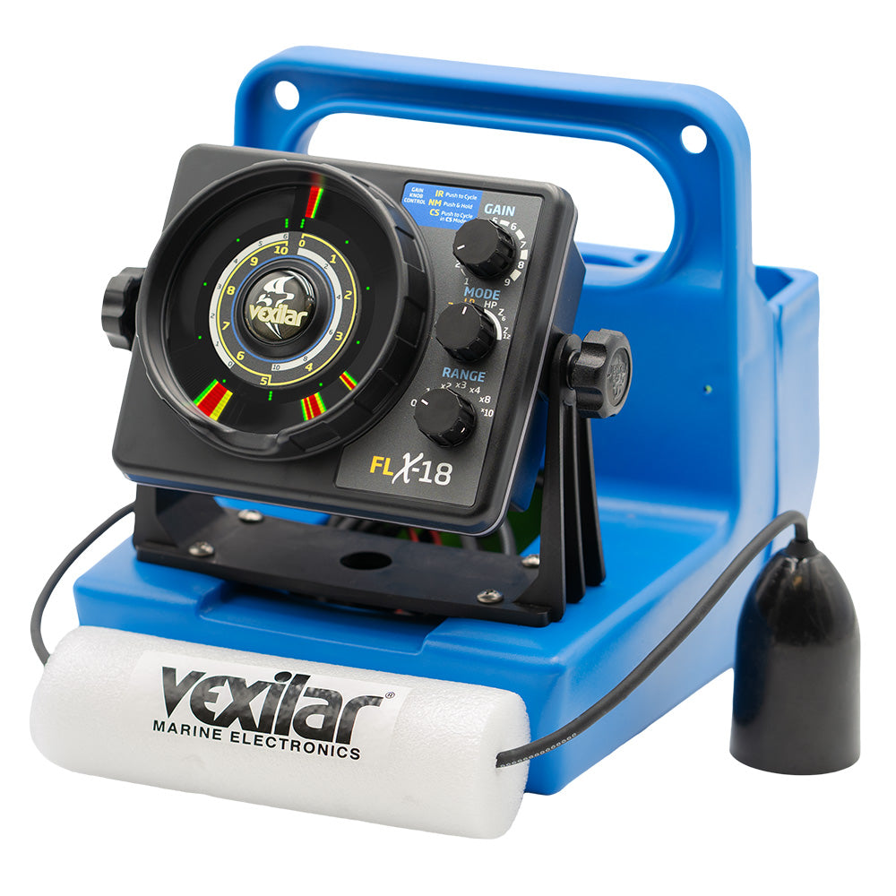Vexilar FLX-18 Genz Pack w/12 Degree Ice-Ducer  DD-100 TRAPSKI