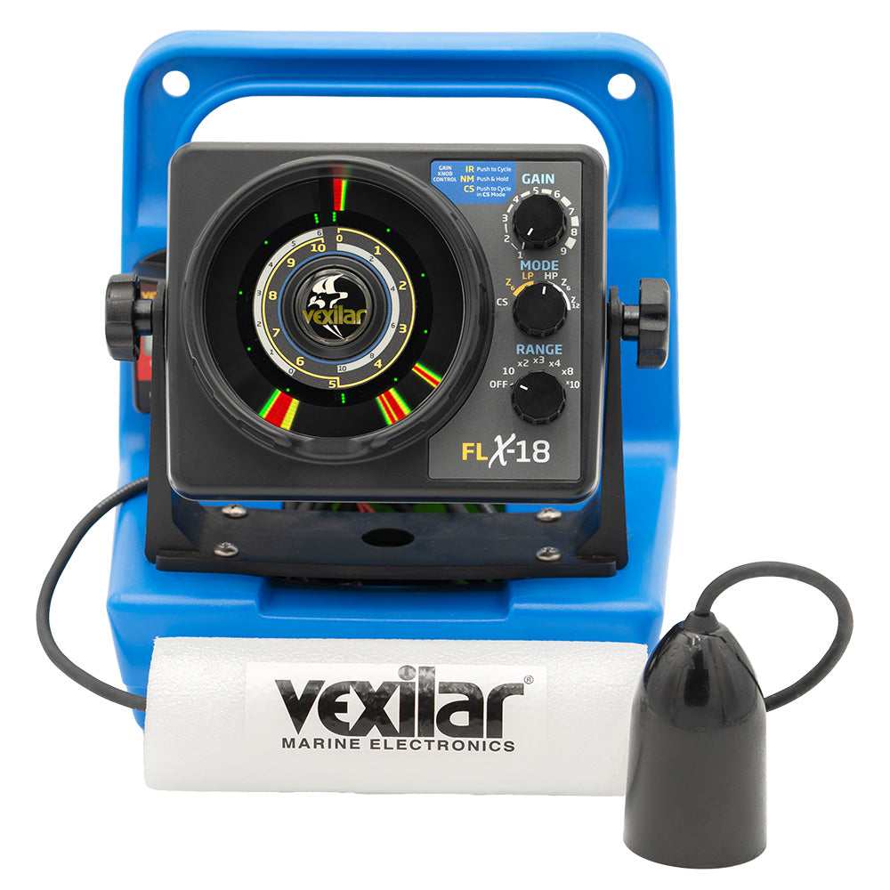 Vexilar FLX-18 Genz Pack w/12 Degree Ice-Ducer  DD-100 TRAPSKI