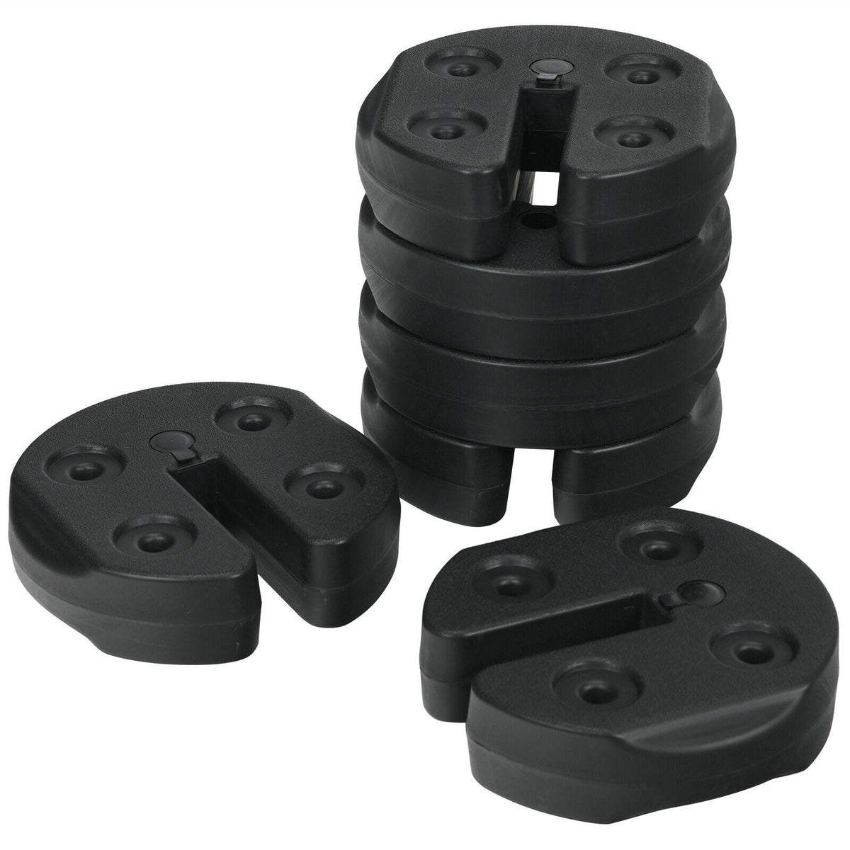 Set of 6 Canopy Weights 30lbs Weight Plate Kit with No-Pinch Design