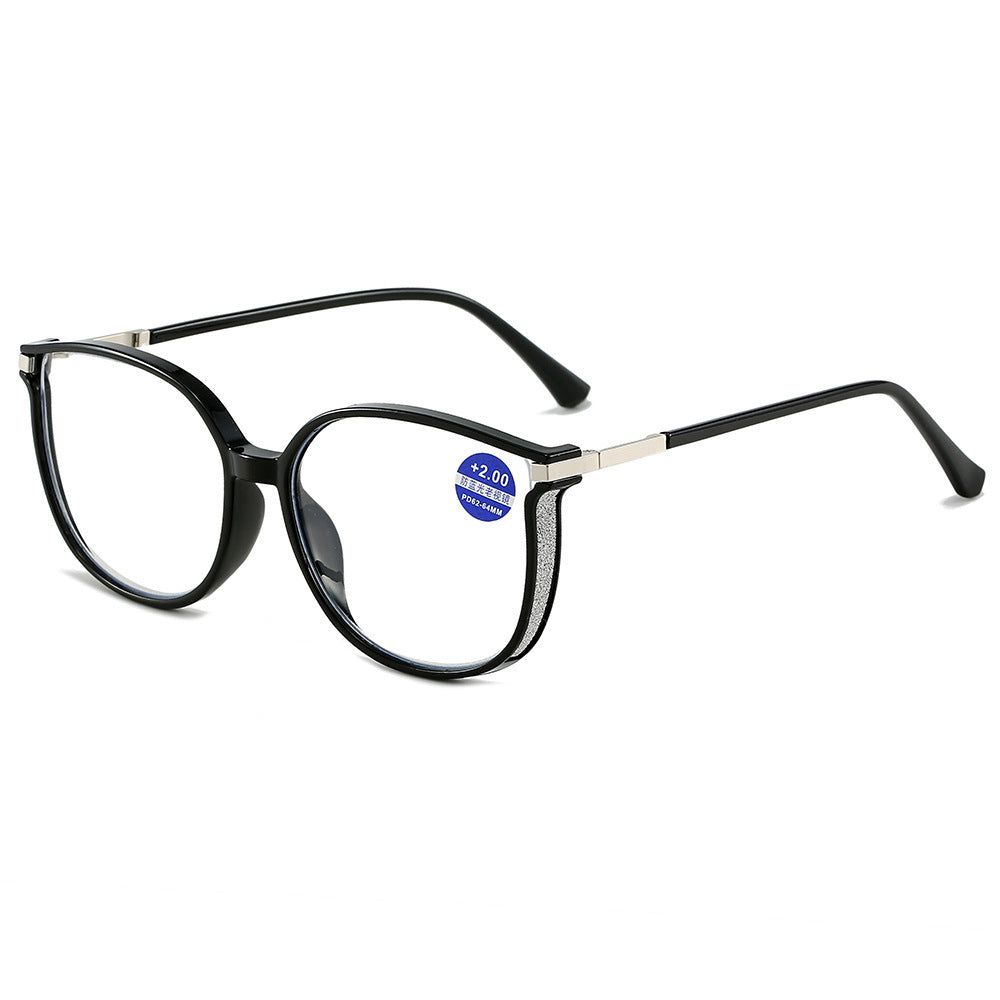 Anti-blue Light Reading Glasses For Women Fashion Large Rim