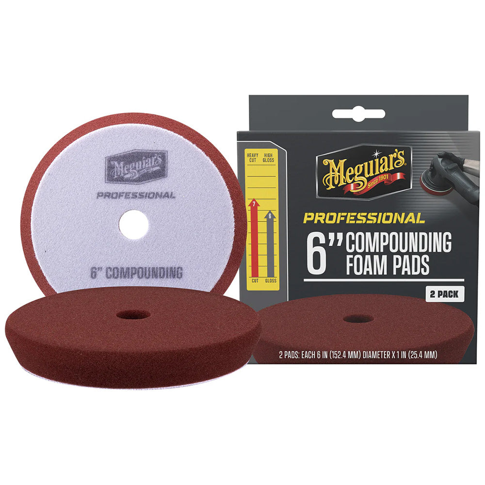 Meguiar's Professional 6" Compounding Foam Pads *2-Pack TRAPSKI