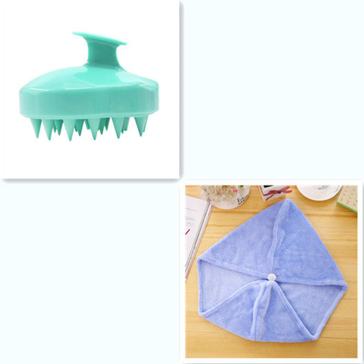 Silicone Scalp Brush for Cleaning and Massage