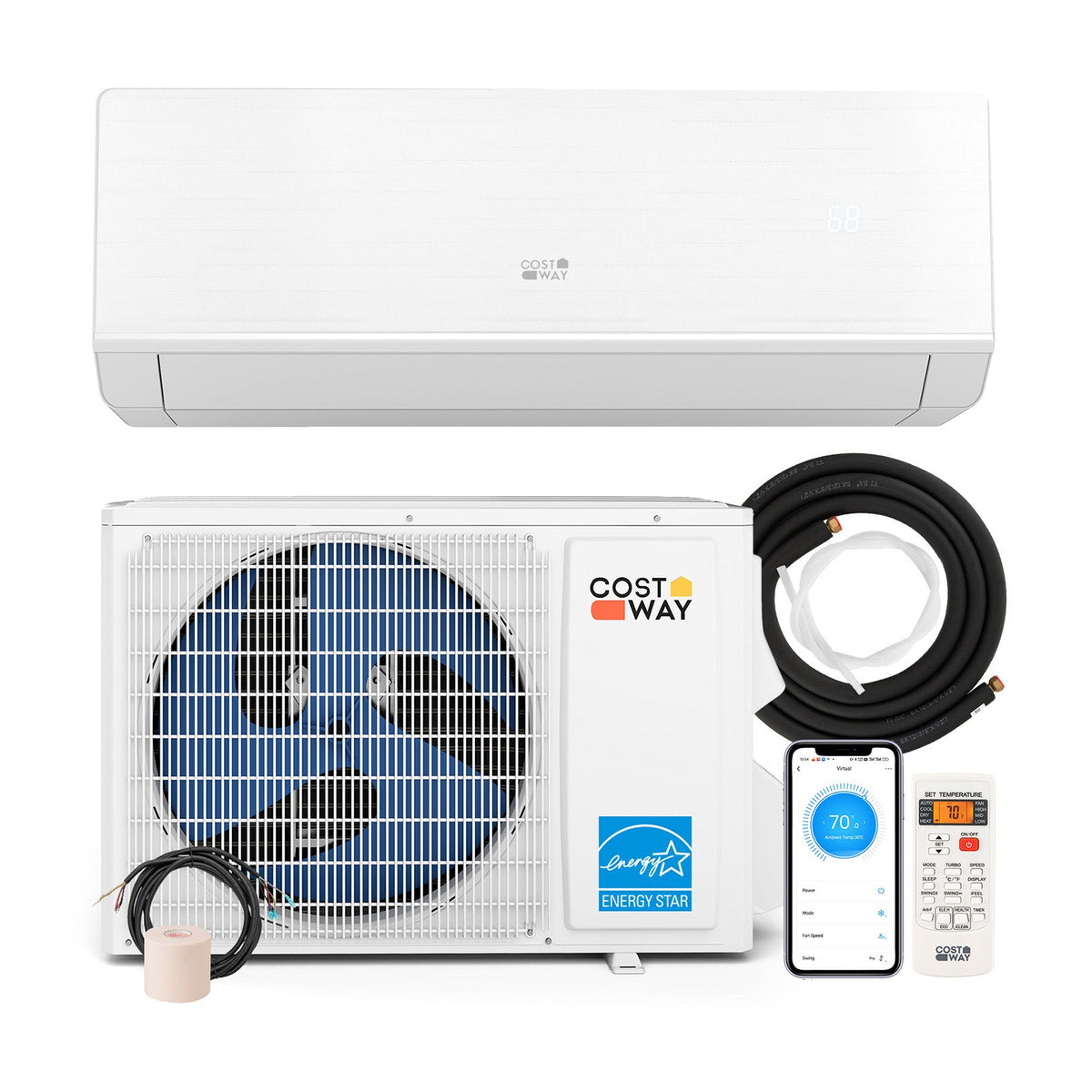 X-Pro 35000 BTU 2 Zone 22.5 SEER2 Mini Split AC with Heat Pump DirectDeals