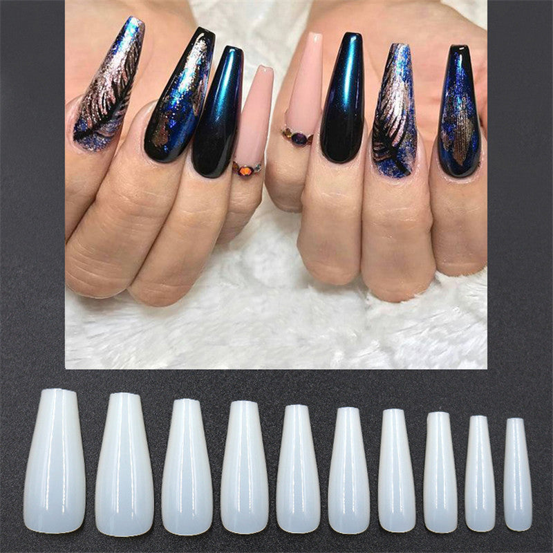 500 Transparent Natural Color Ballet Fake Nails